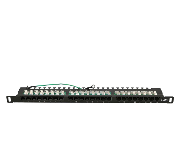 Extralink Patchpanel 24 porty 0.5U CAT6 UTP EX.9663 - 1323252 - zdjęcie